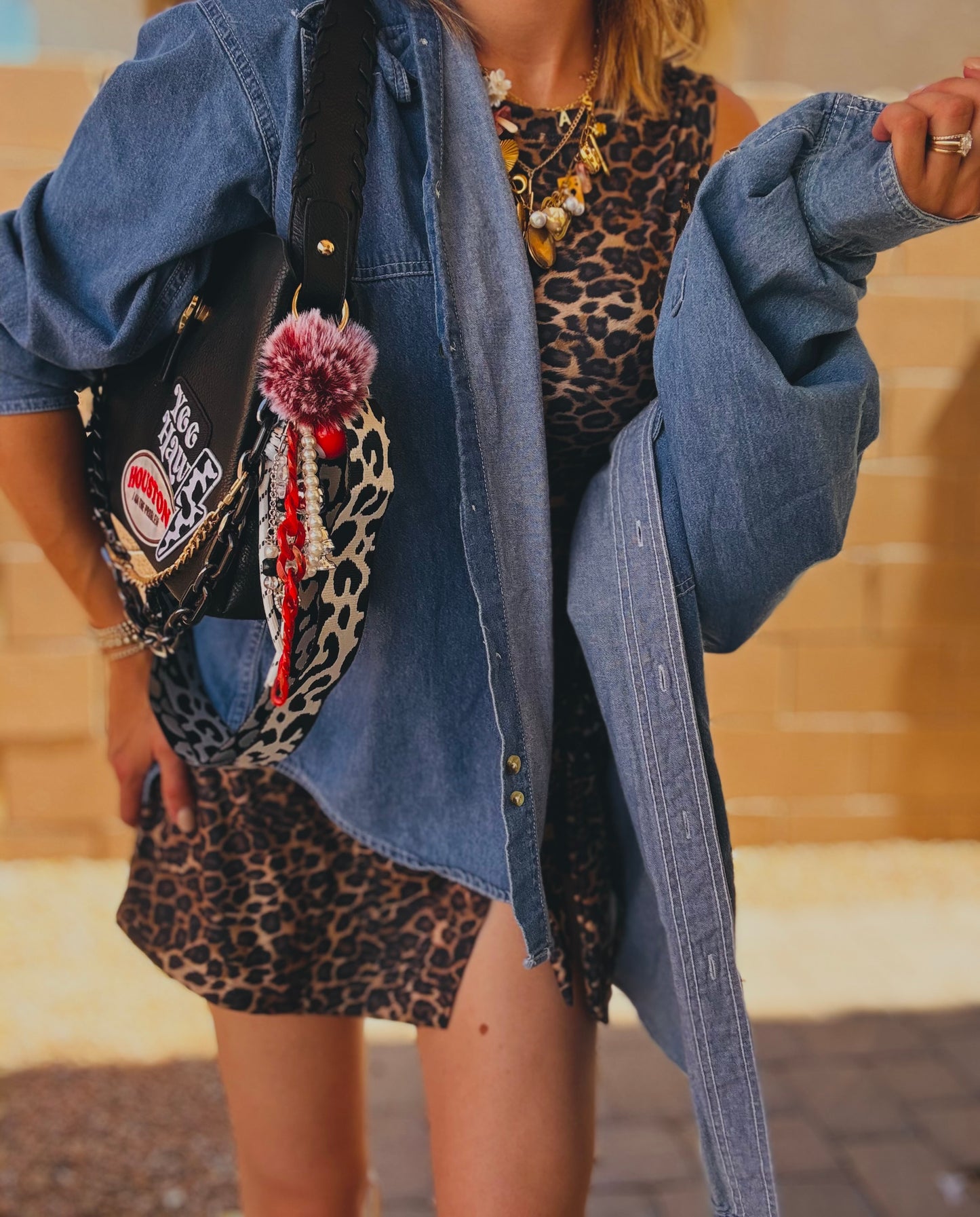 LF-Houston I’m the problem, Yeehaw, cow print.  + upgraded strap *TOMBSTONE*