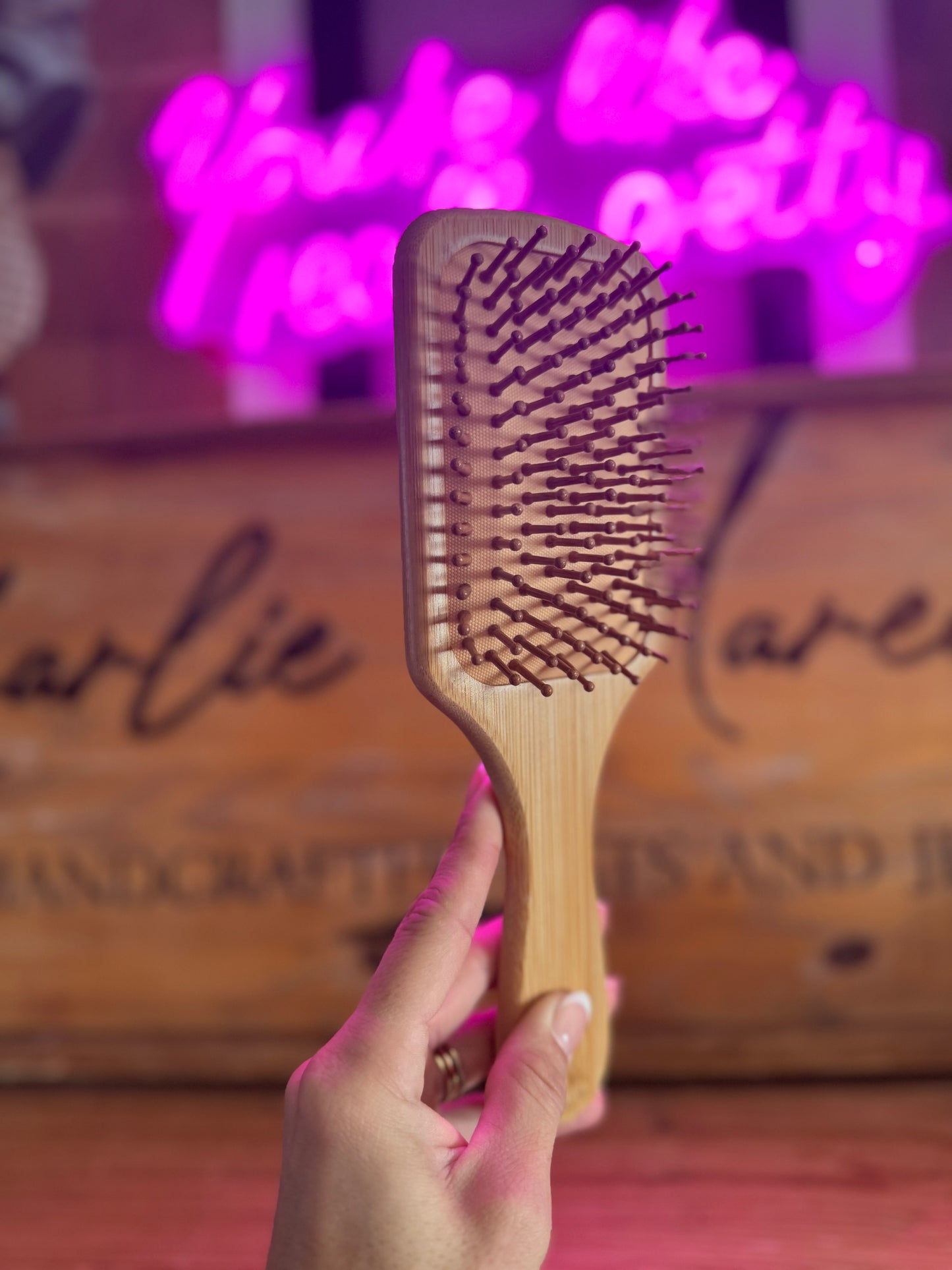BCJ-Bookish Bamboo Hair Brushes