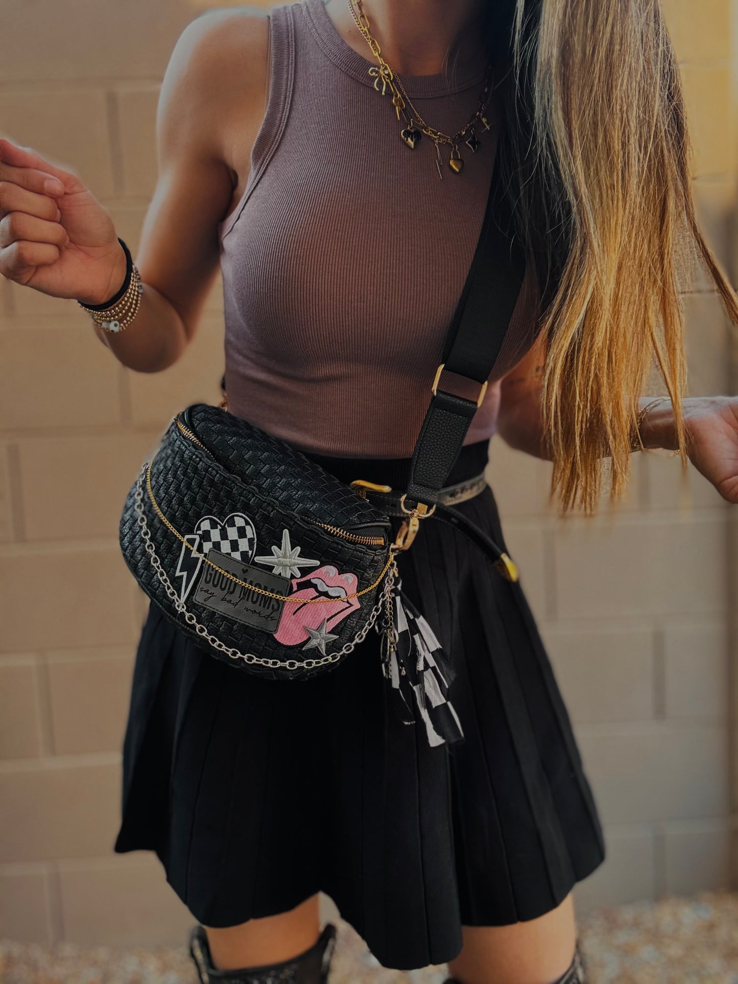 WS- good moms bad words premium vintage Black OG+PHOENIX BAG