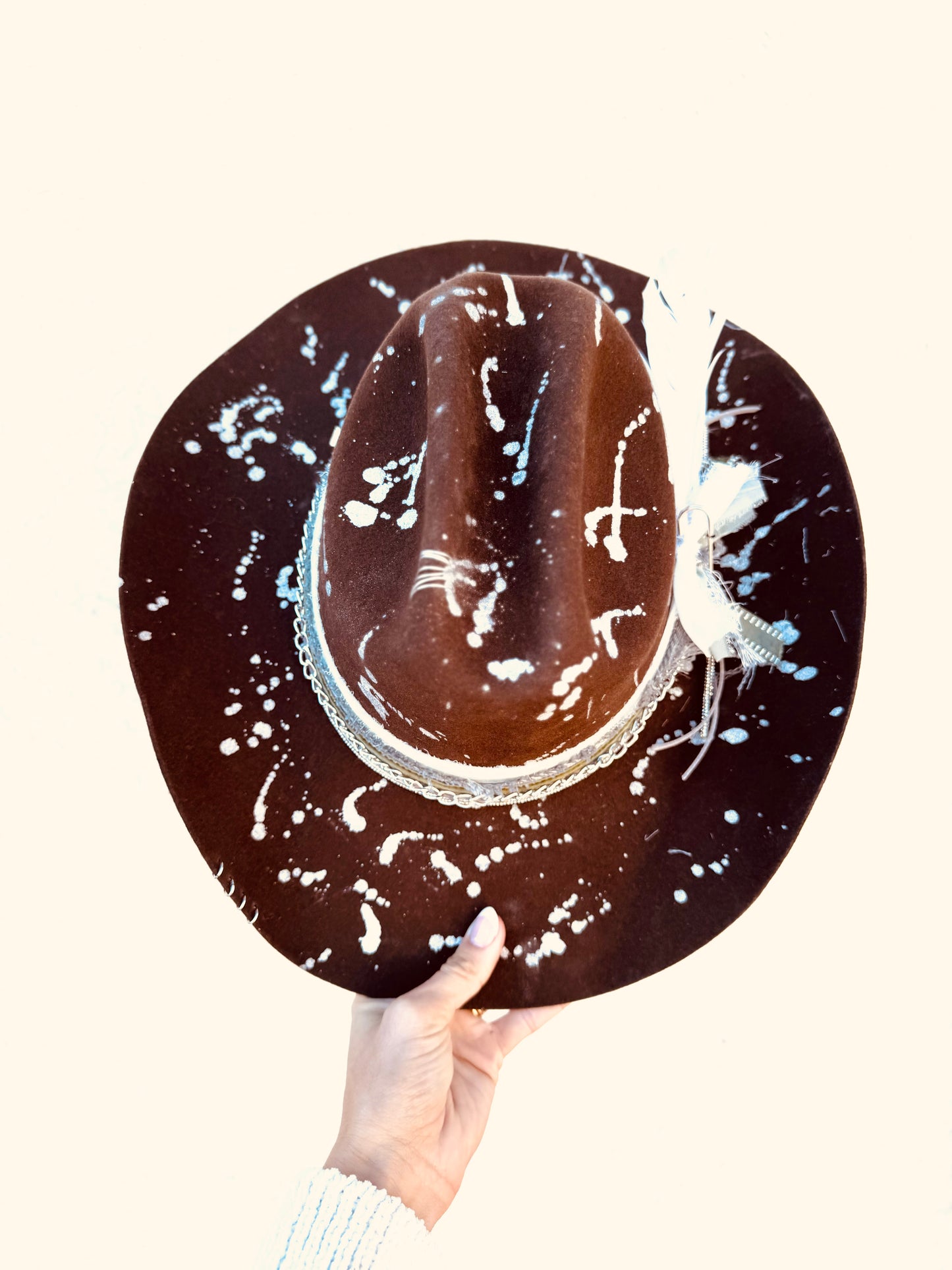 NU-Silver Fox + Deep Chocolate Traditional COWGIRL BRIM