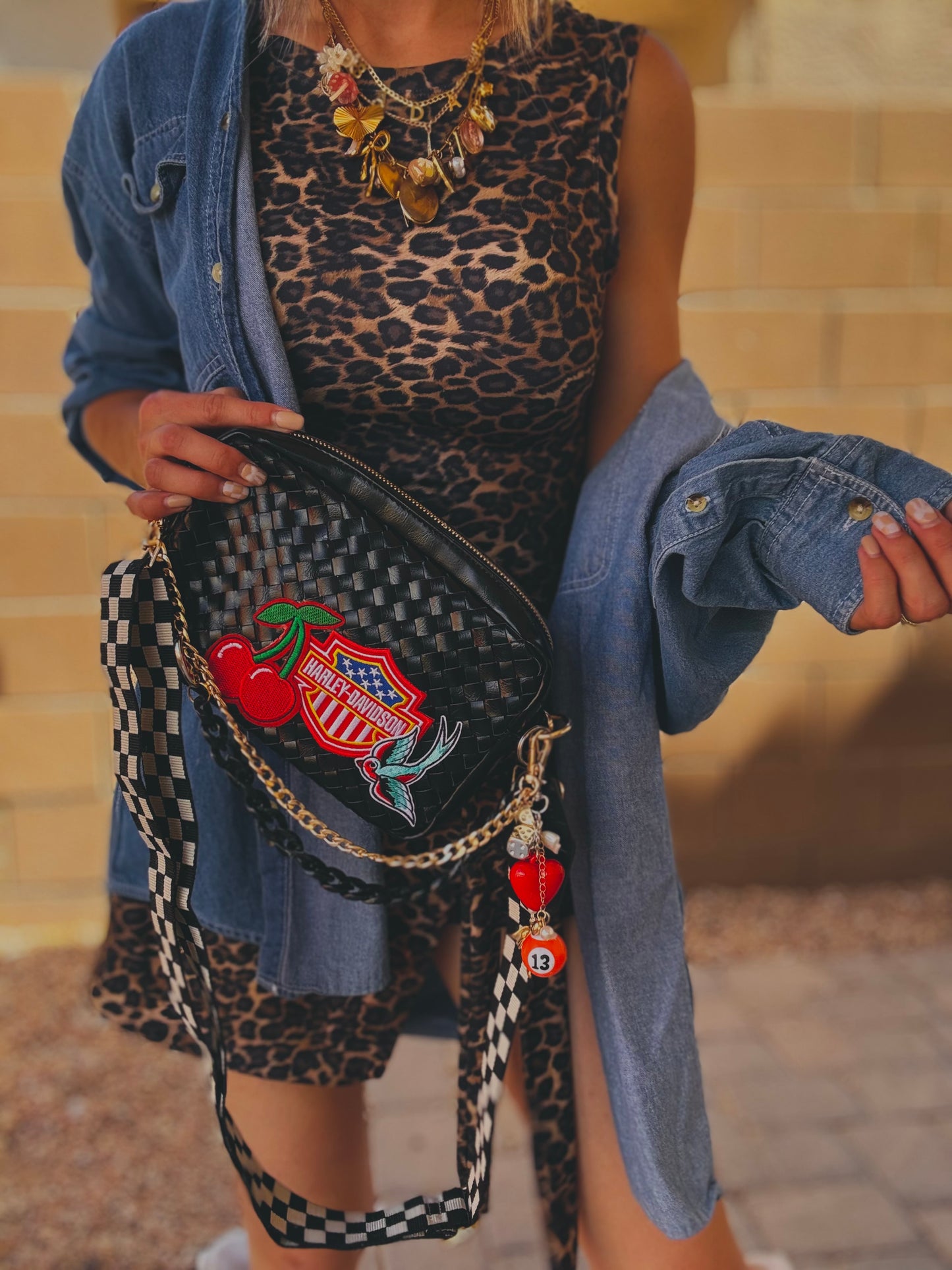 LF-bike babe American -black OG *Page Bag*