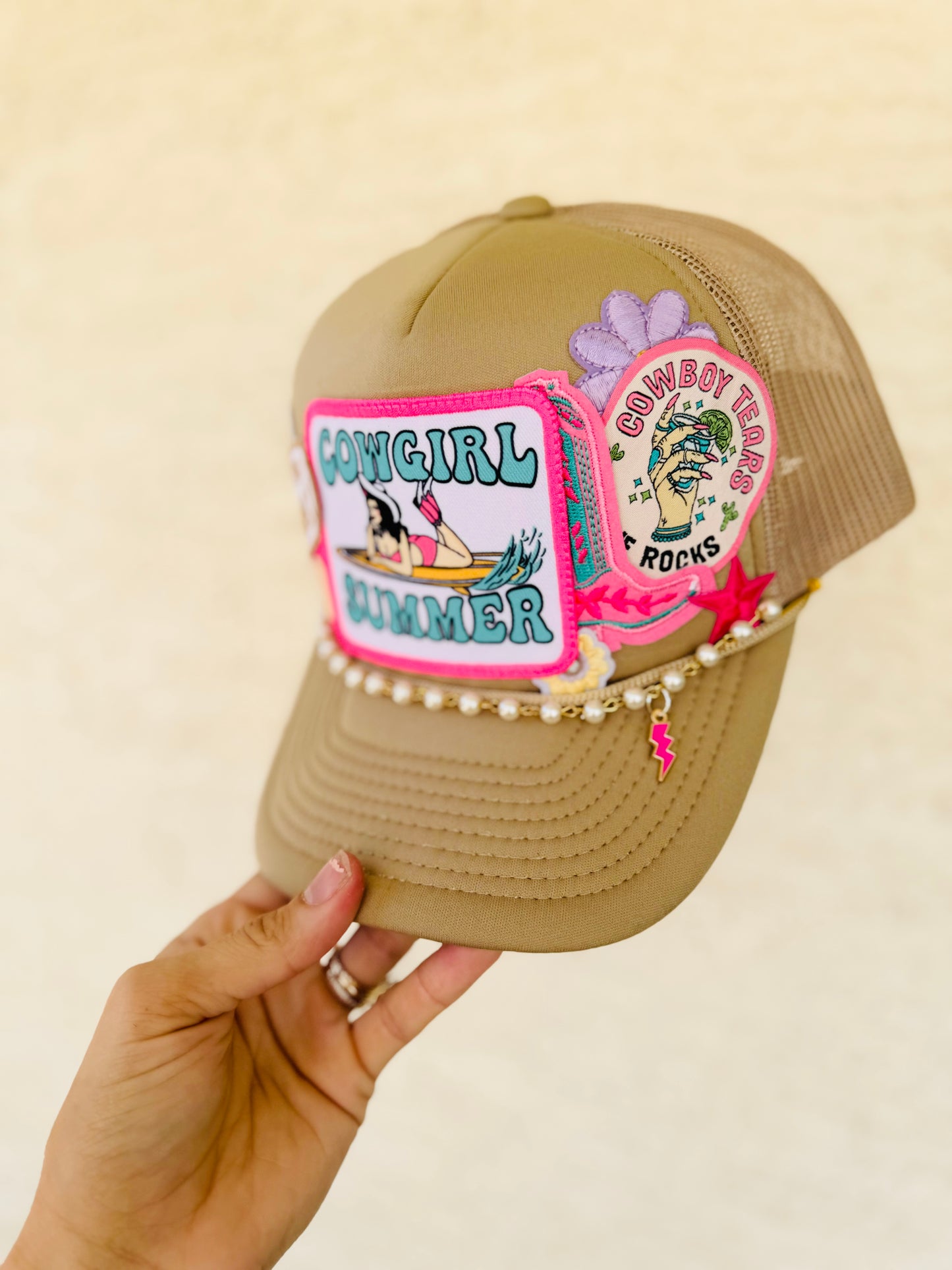 CM CO. Cowgirl Summer coastal Trucker
