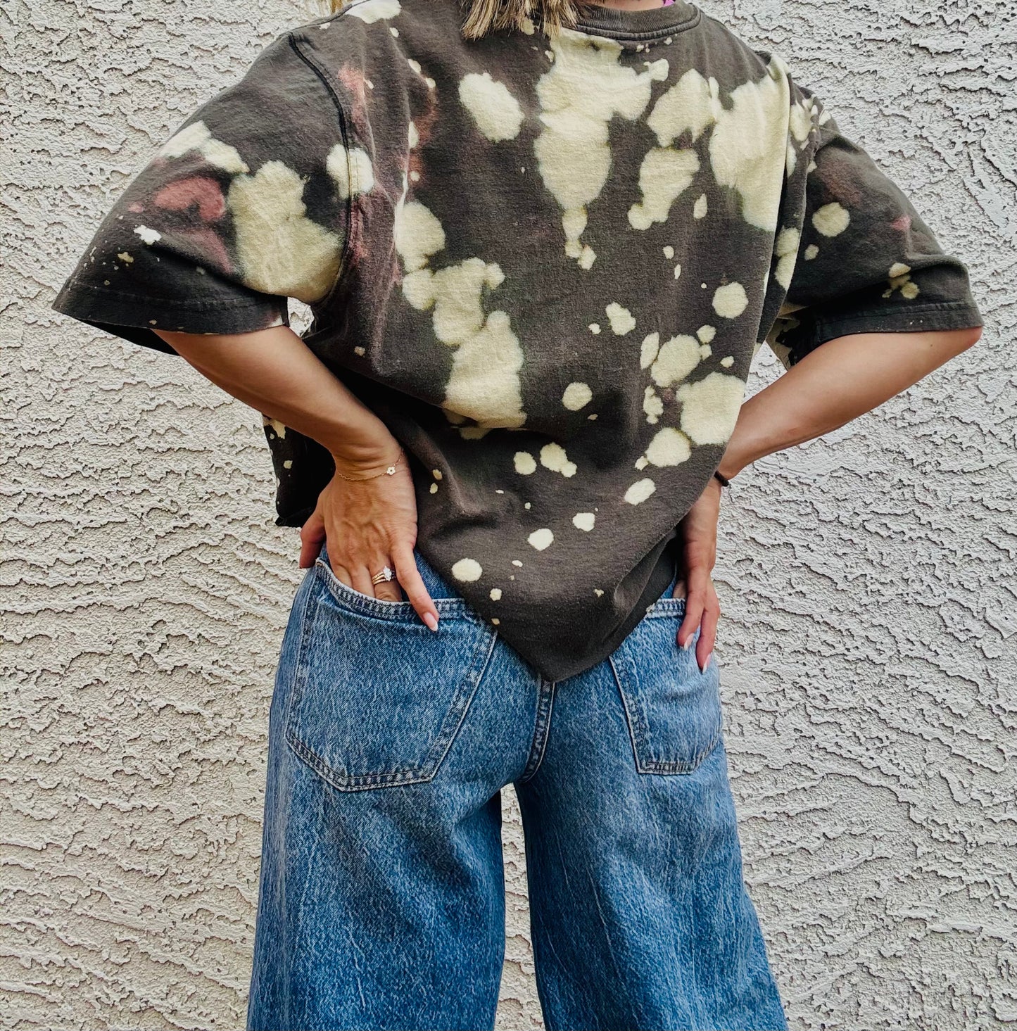 NUM-stitched hartt concho+ deep green Tshirt MEDIUM