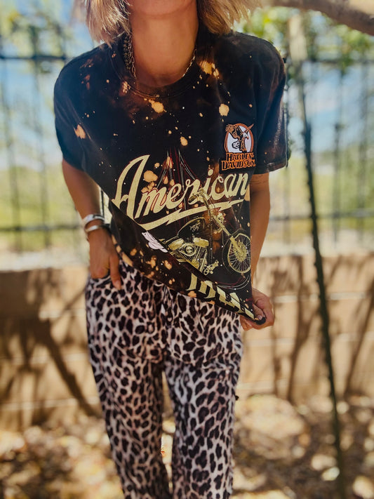 TEE-vintage American iron- DAD TEE MEDIUM