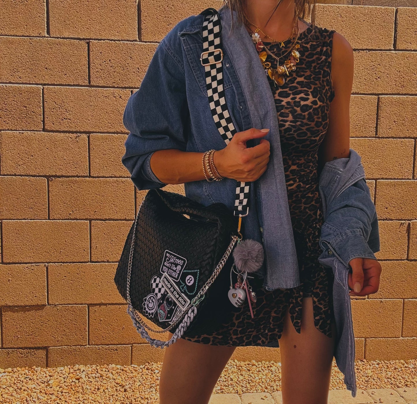 LF-90s my tattoos don’t like you either +black bag   *CHANDLER BAG**