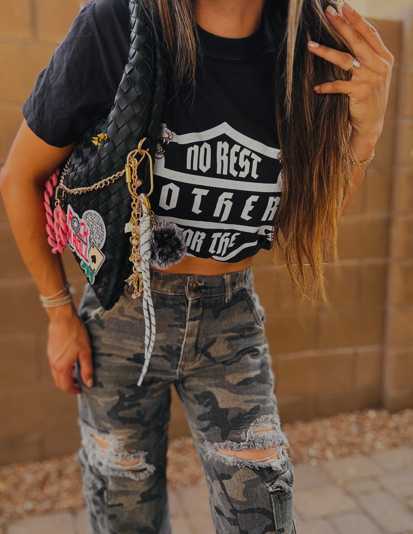 OO-ROCK AND ROLL ACES  - Woven SHOULDER & CROSSBODY