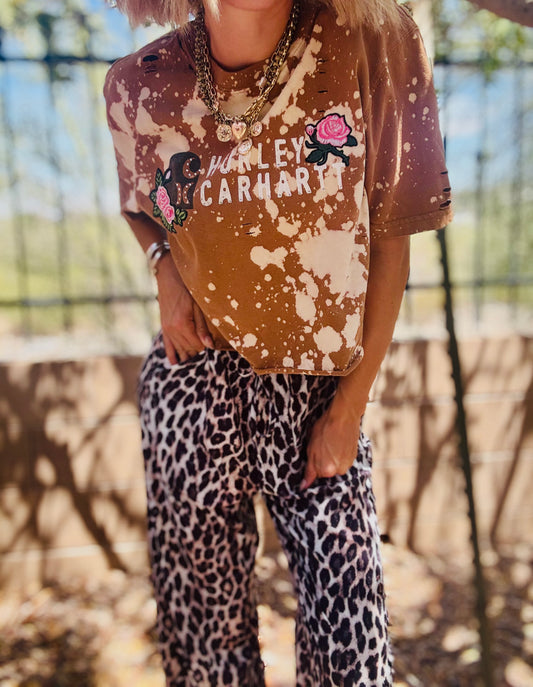 TEE-pink collar - DAD TEE SMALL