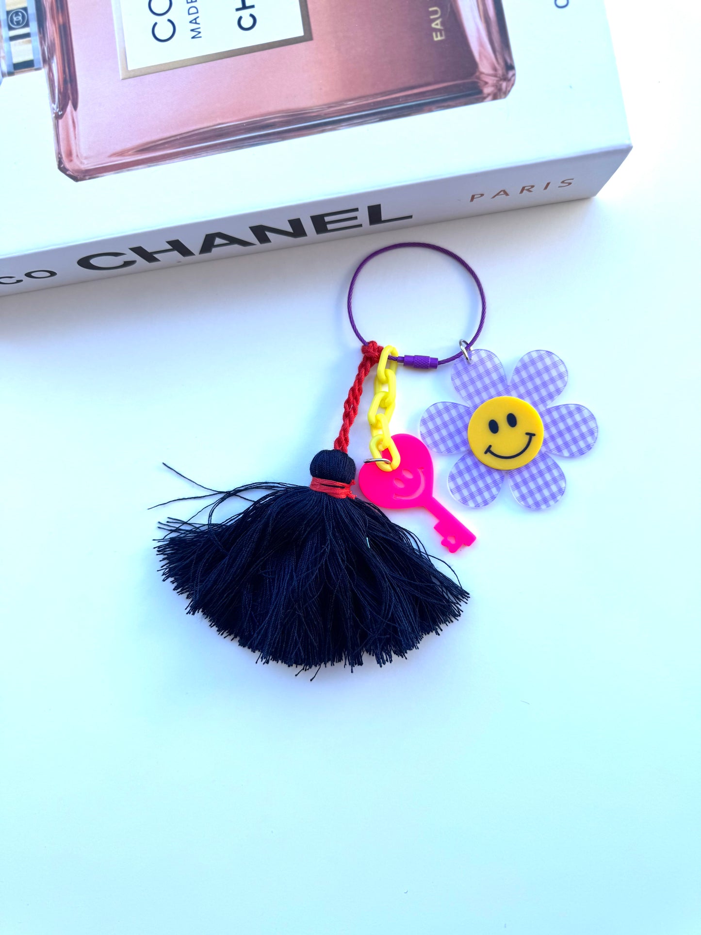 BFS- acrylic tote, charms 2