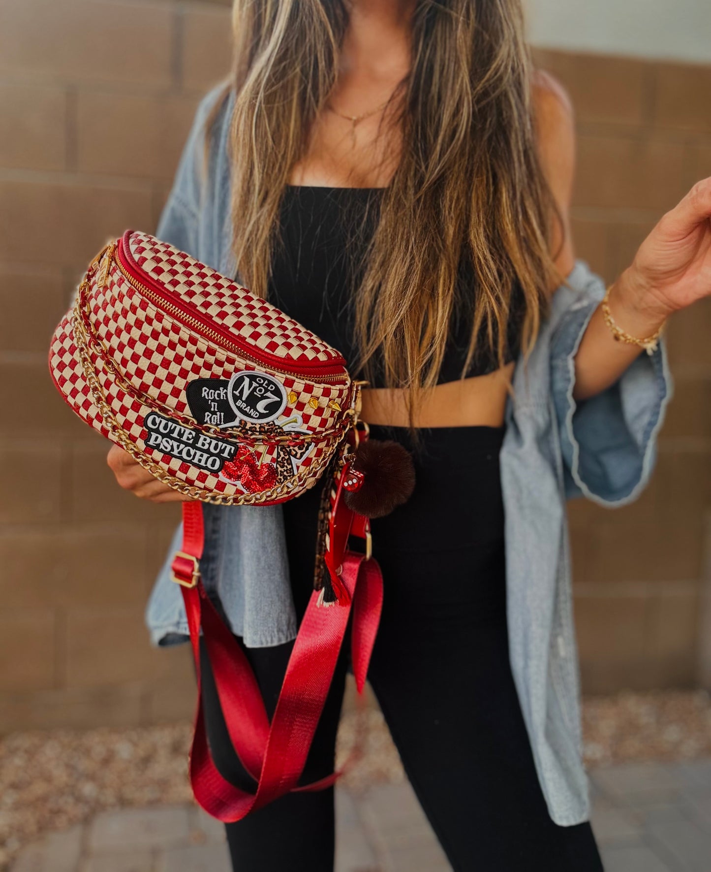 HA-rock and roll cute but psycho - red OG+PHOENIX BAG