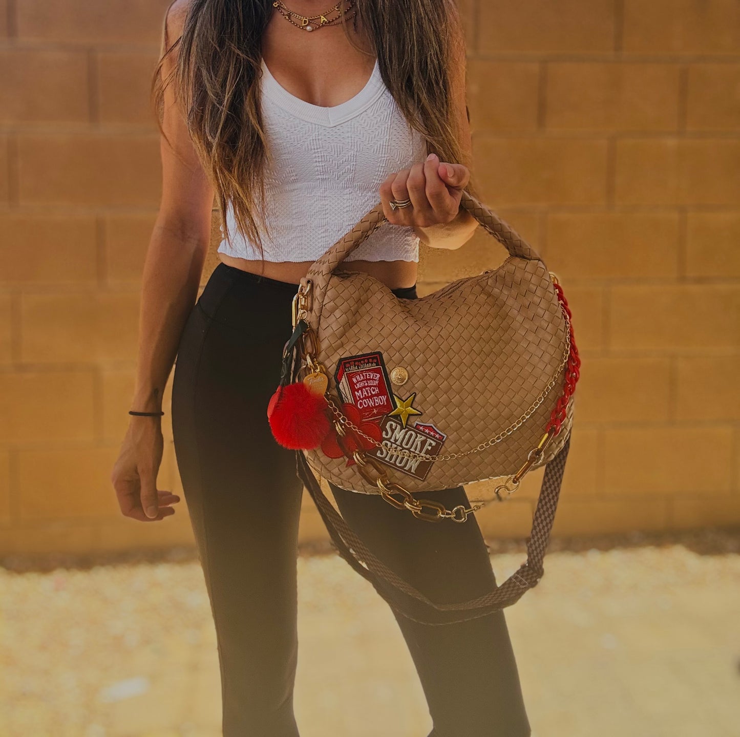 HC- SMOKESHOW coco button matches and cherries *CHANDLER BAG**