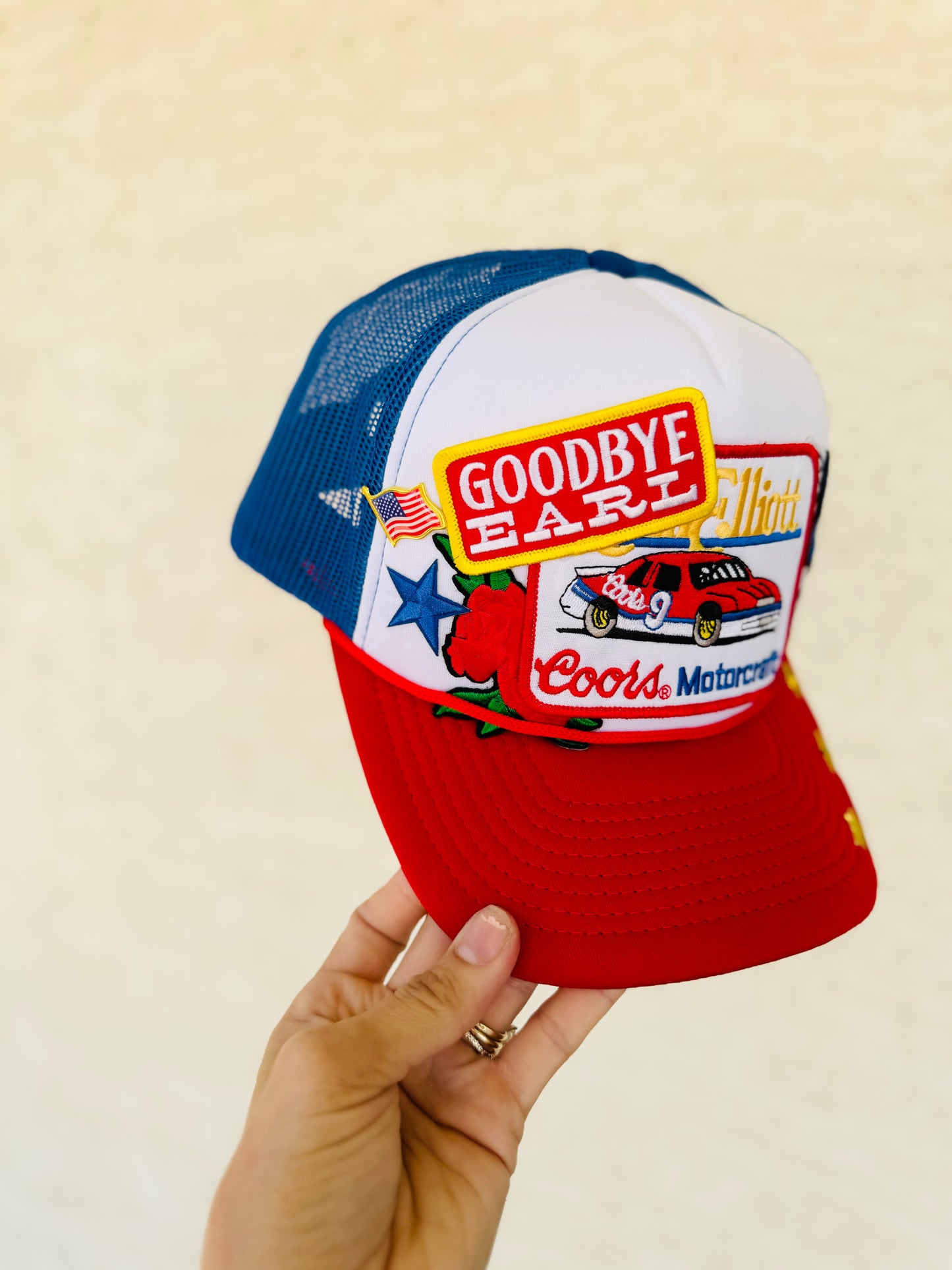 CM CO. Goodbye earl racer & beer  Trucker