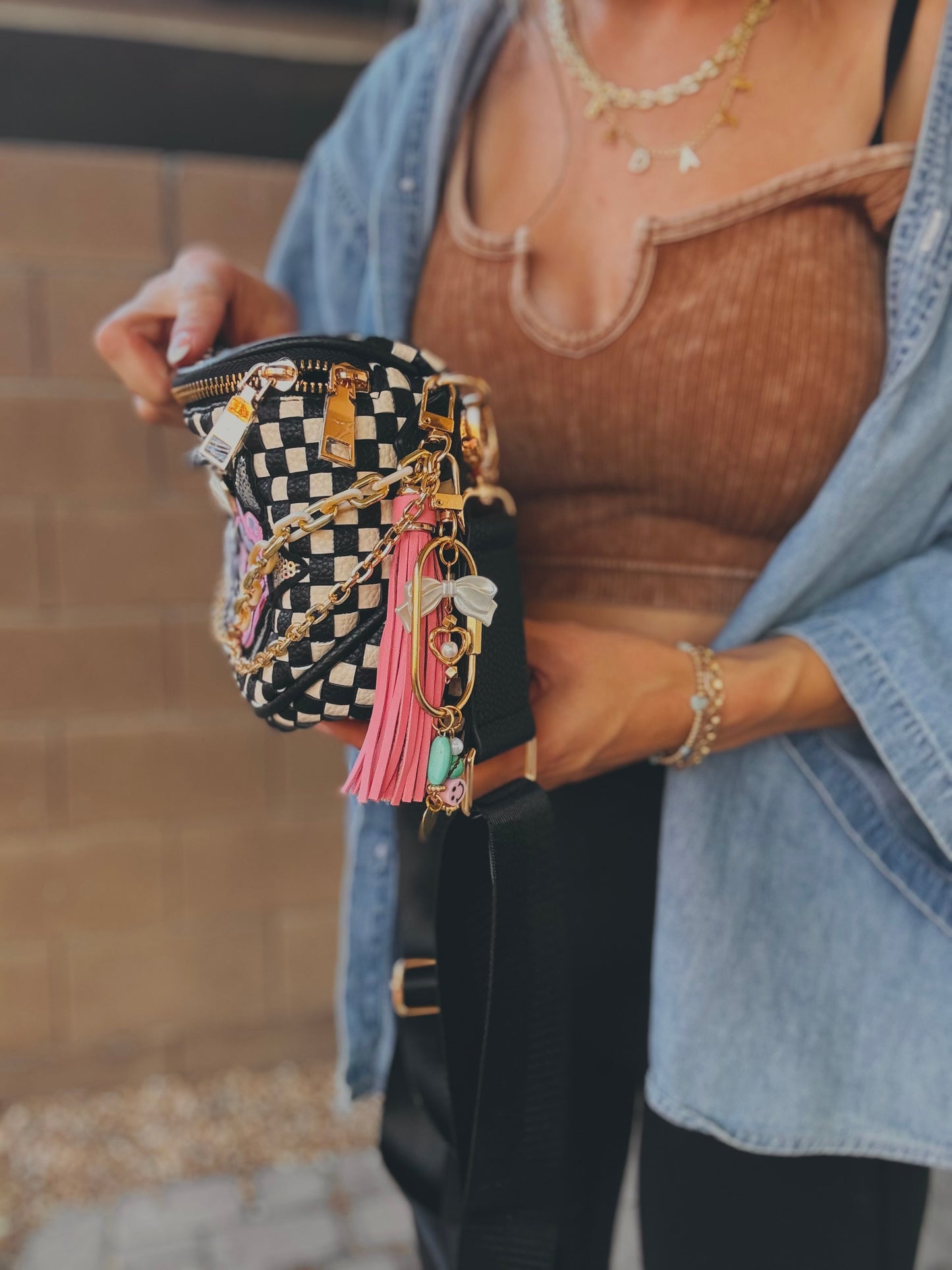 FC-day you deserve+wild soul +UPCYCLED AUTHENTIC BUTTON handmade charms OG+PHOENIX BAG