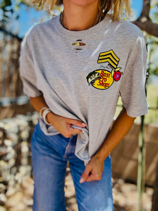 TEE-bASSS babe - DAD TEE MEDIUM