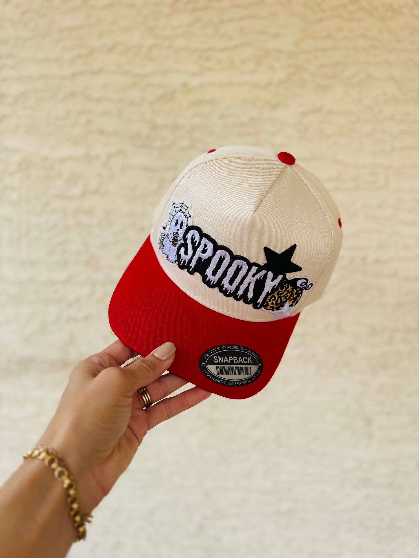 BOO-SPOOKY coffee GHOSTIE cheetah pumpkin - vintage canvas snapback