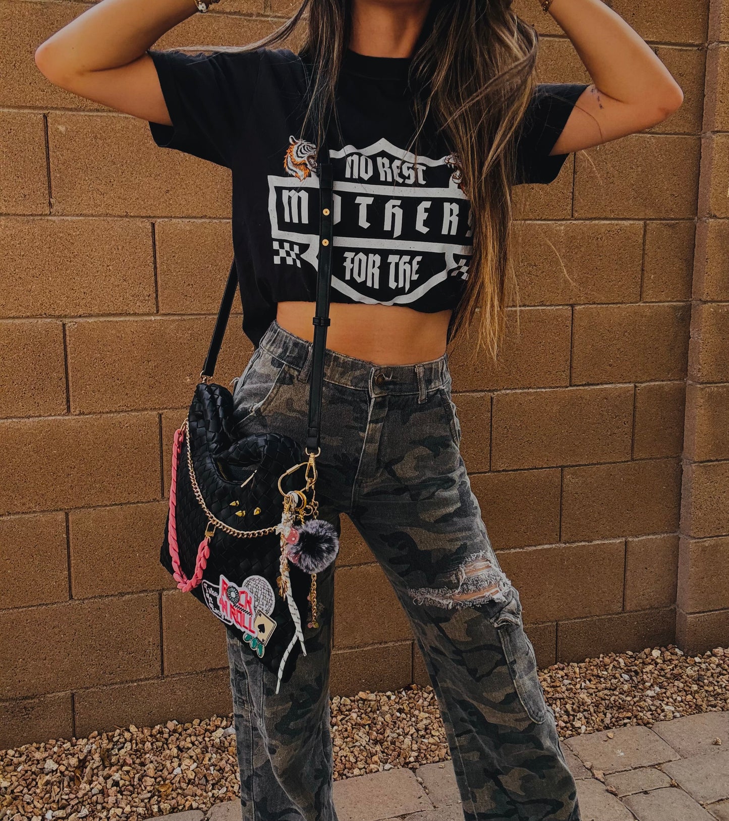 OO-ROCK AND ROLL ACES  - Woven SHOULDER & CROSSBODY