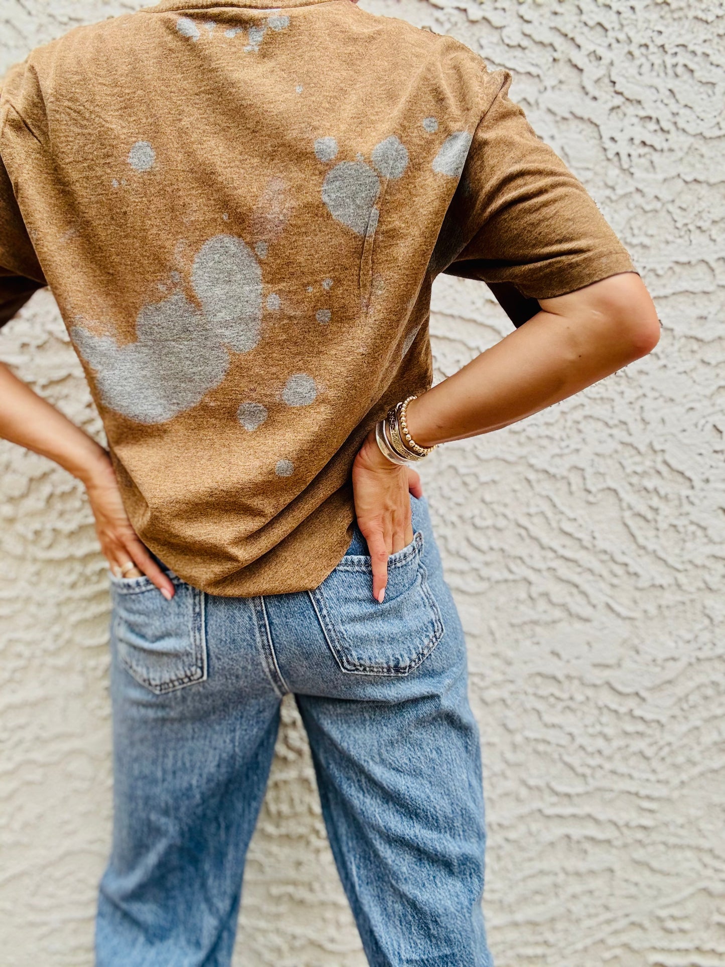 TEE- bronze fish - HUSBAND POCKET SHIRT - SMALL