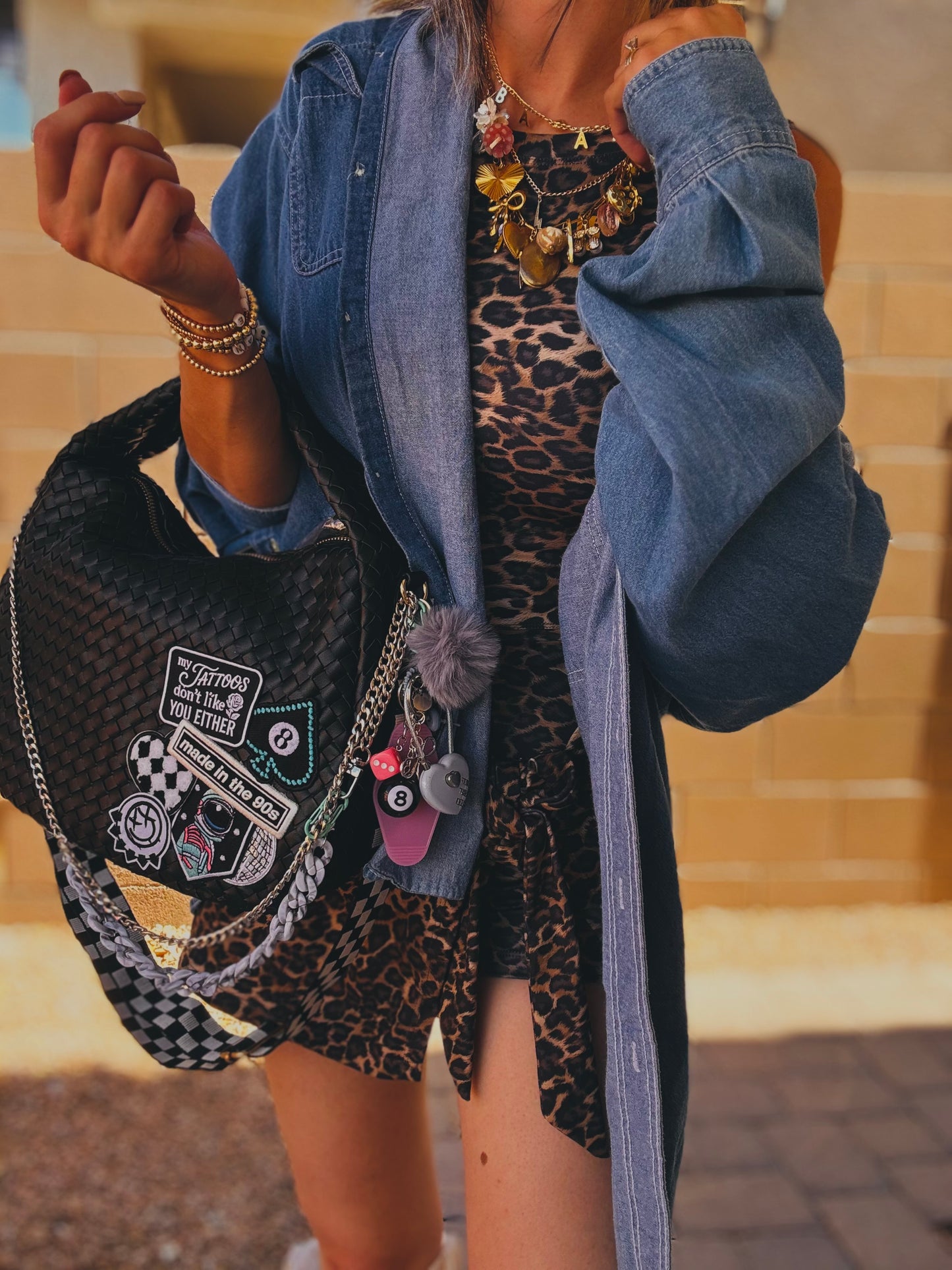 LF-90s my tattoos don’t like you either +black bag   *CHANDLER BAG**