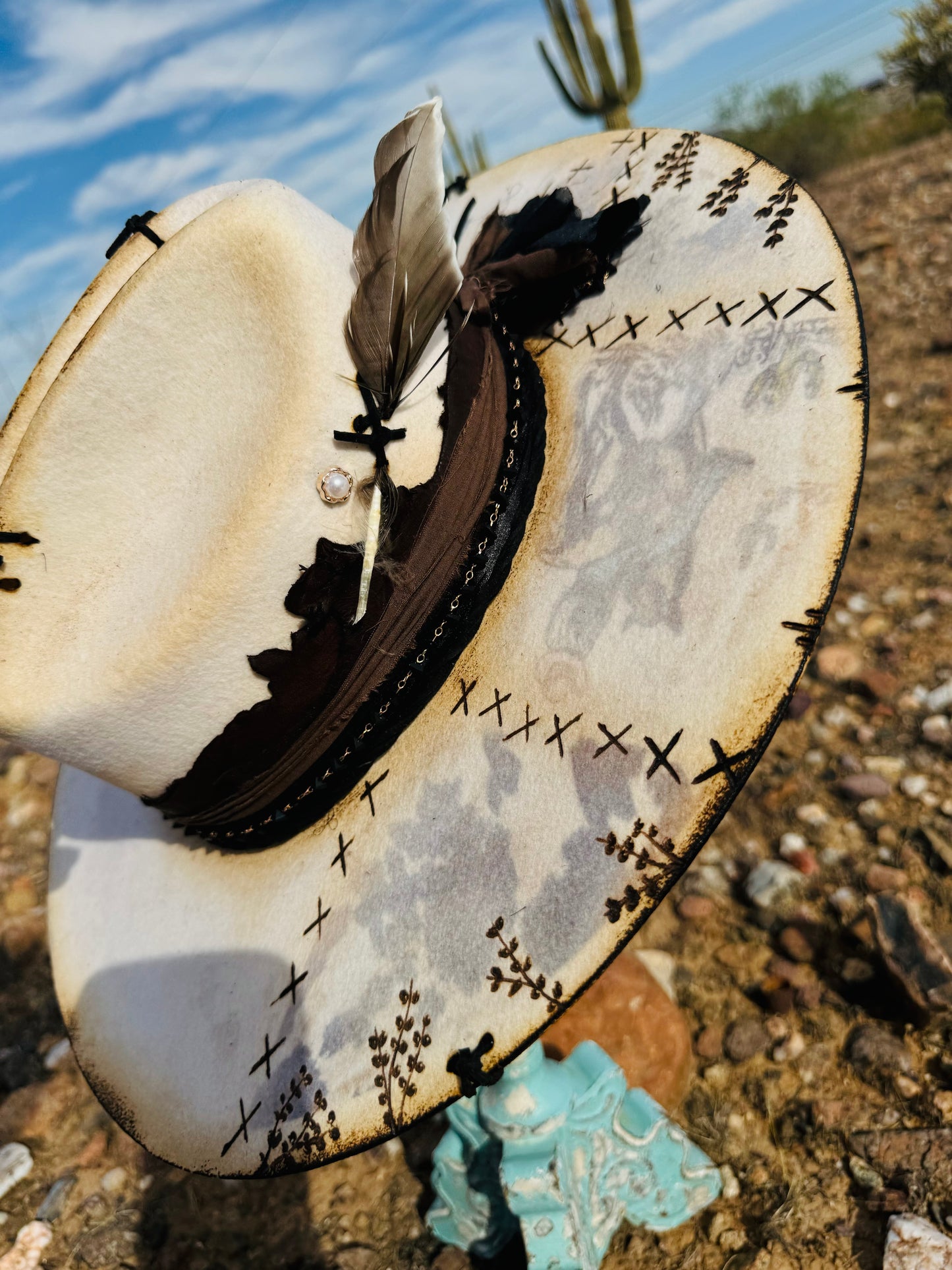 10- Stitched cowgirl - old and tattered