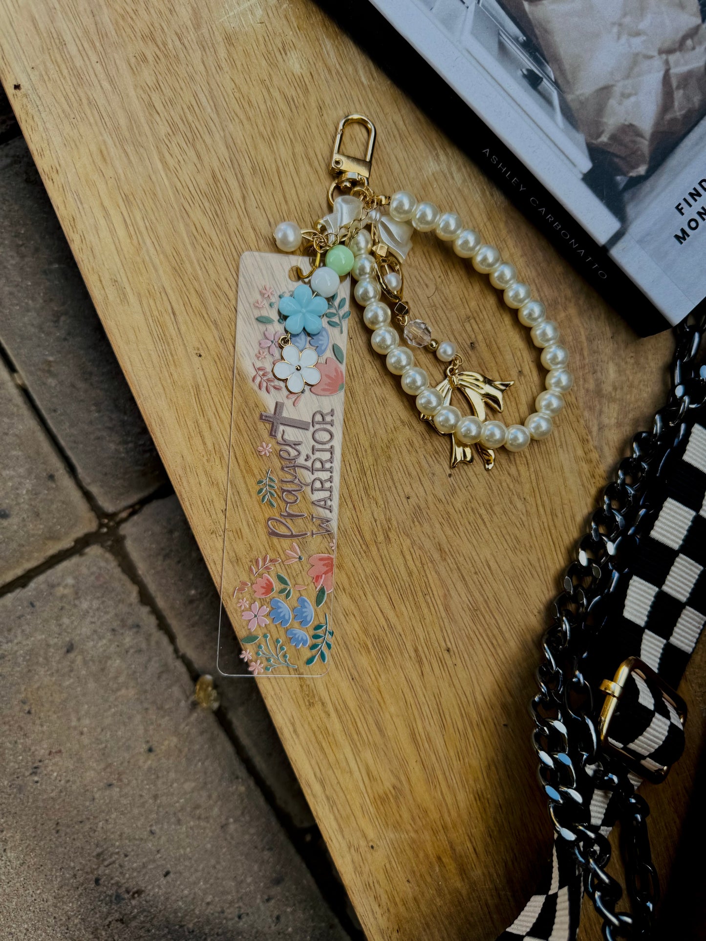 BBC-BIBLE VERSE +hand beaded+prayer warrior