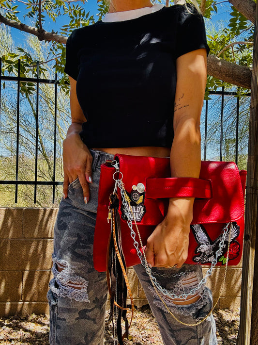 AA-WILD SOUL EAGLE+elk hide accents +THE ARIZONA **2-1