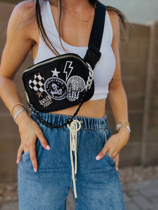 BB- Wild soul delightful - BLack BELT BAG