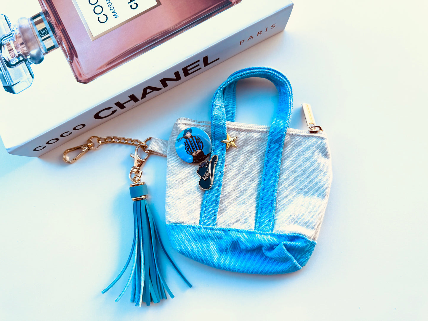 BFS- mini tote bag charm 17