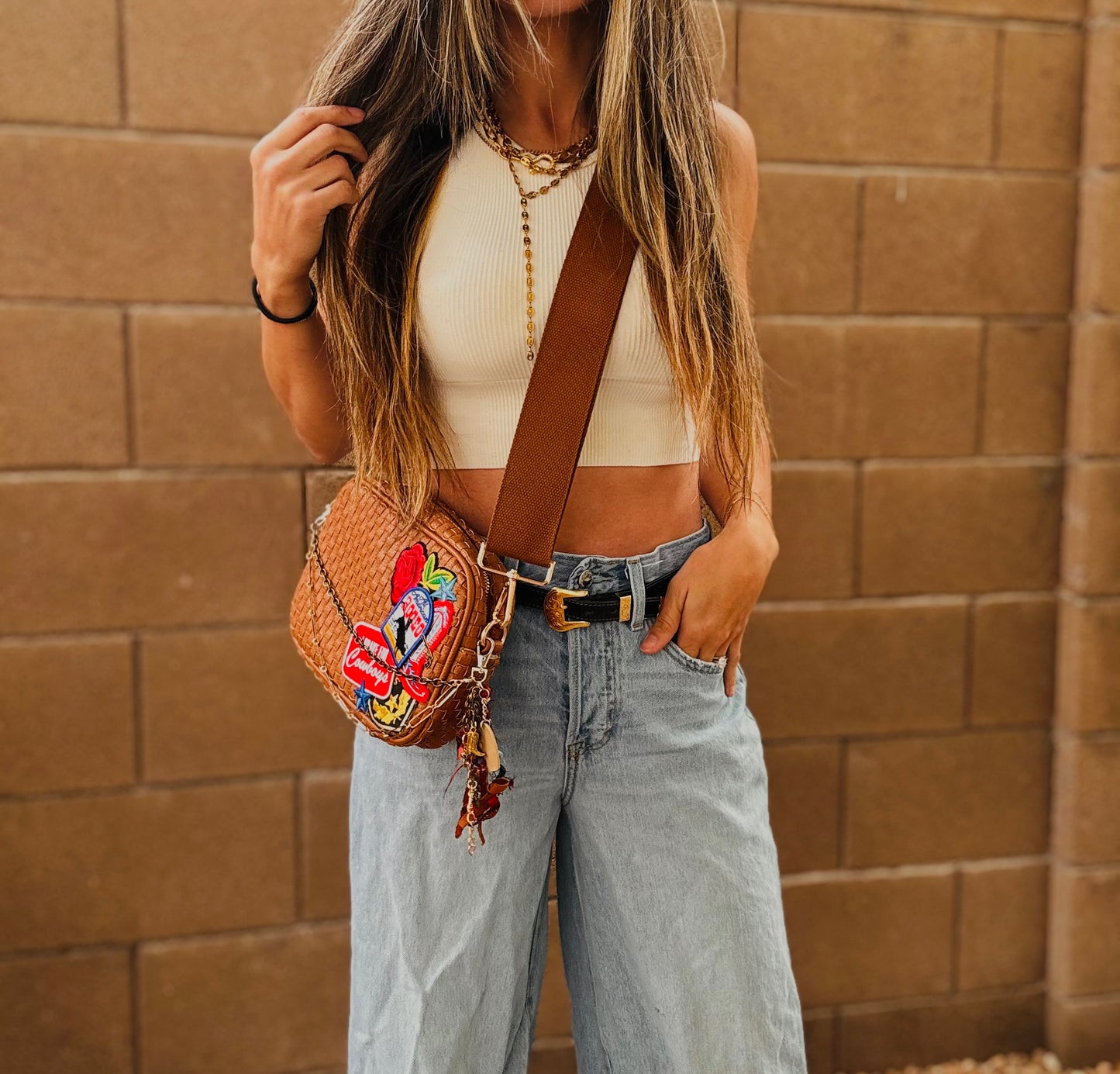 BF- DUAL vintage American rodeo+ cowboys premium OG+ PAGE BAG