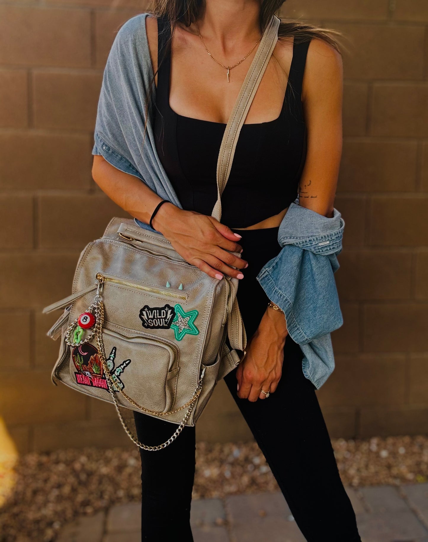 HA- neon moon Wild soul-stone grey *PAYSON BAG**