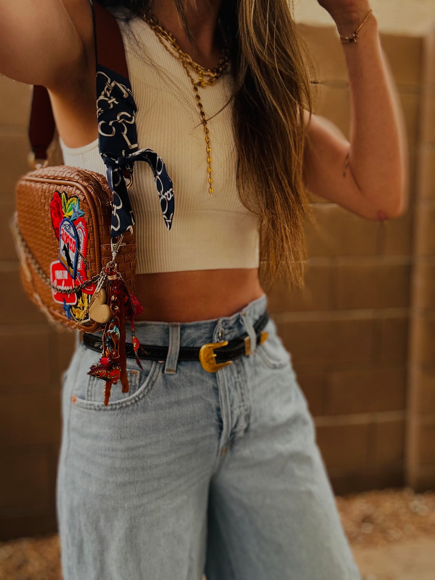 BF- DUAL vintage American rodeo+ cowboys premium OG+ PAGE BAG