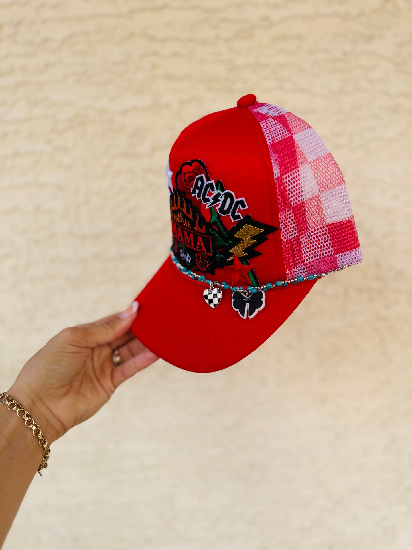 LPT-baddass mama+ edgy theme red checkered upgraded