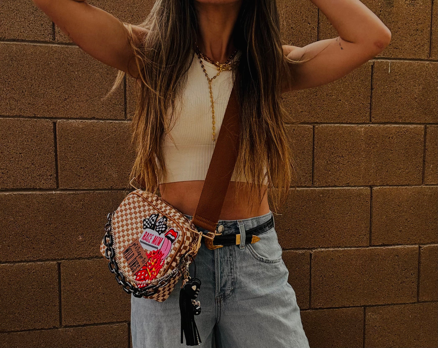 BF- wild ones + race mom  patch premium OG+ PAGE BAG