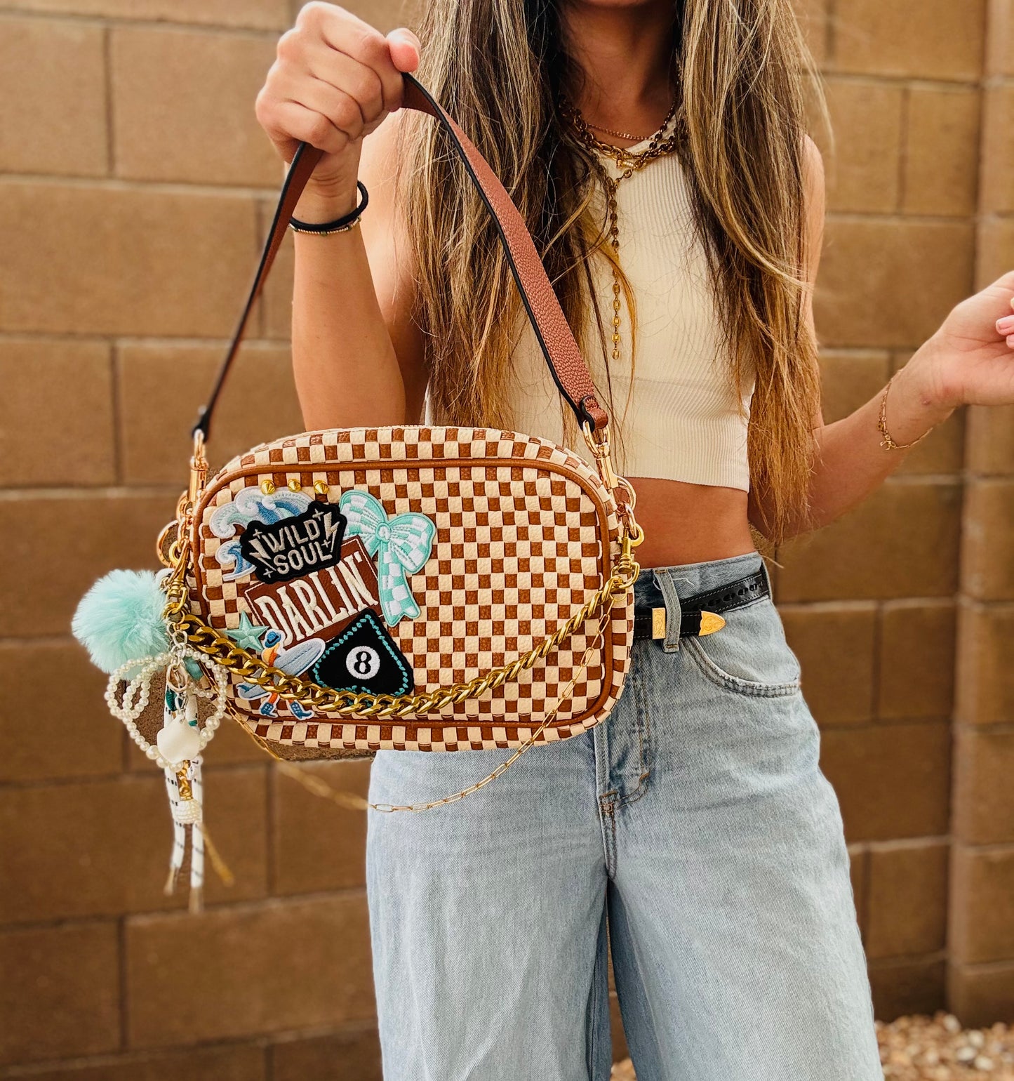 BF- DUAL darlin + Wild soul checkered premium OG+ PAGE BAG