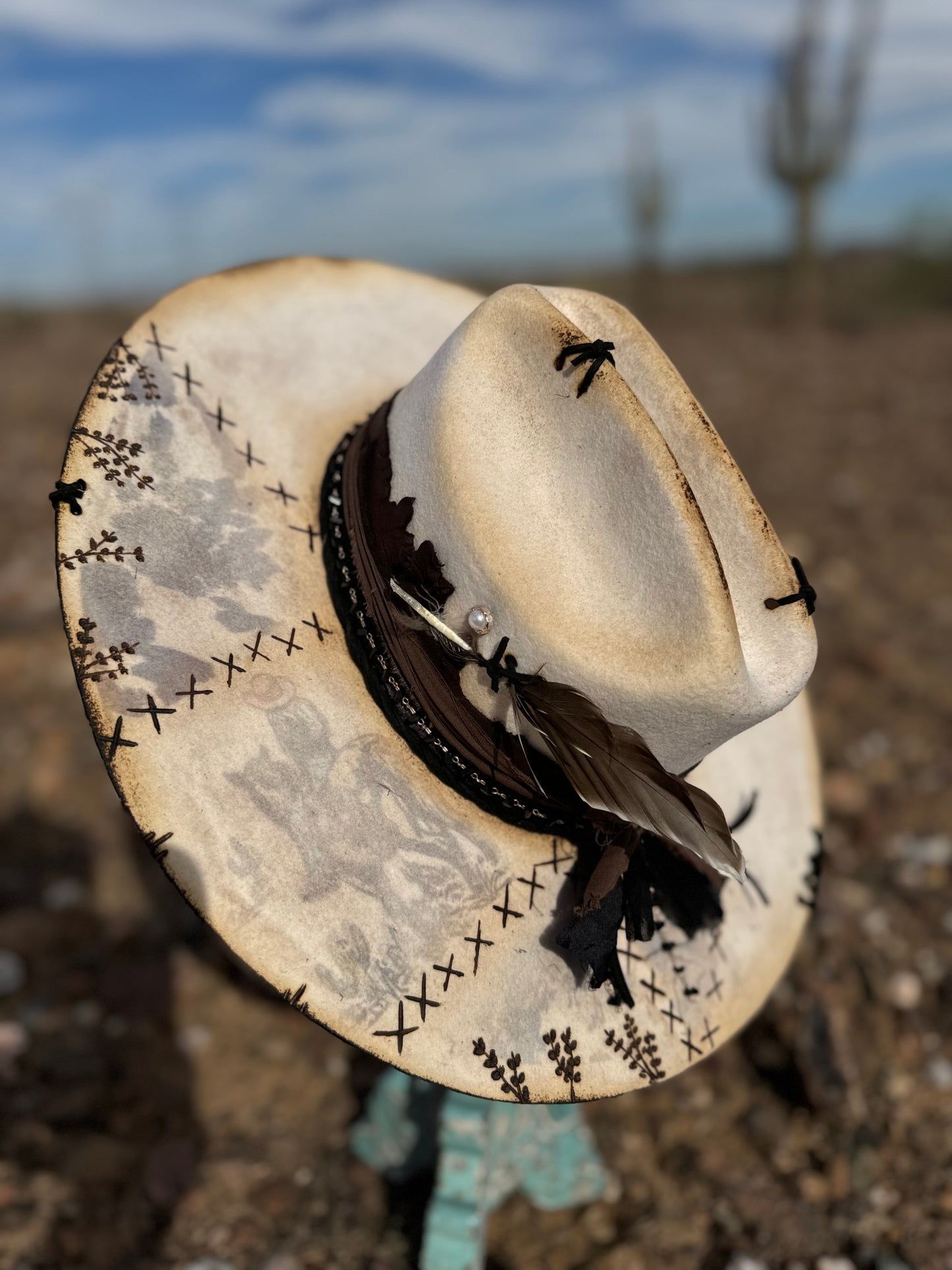 10- Stitched cowgirl - old and tattered