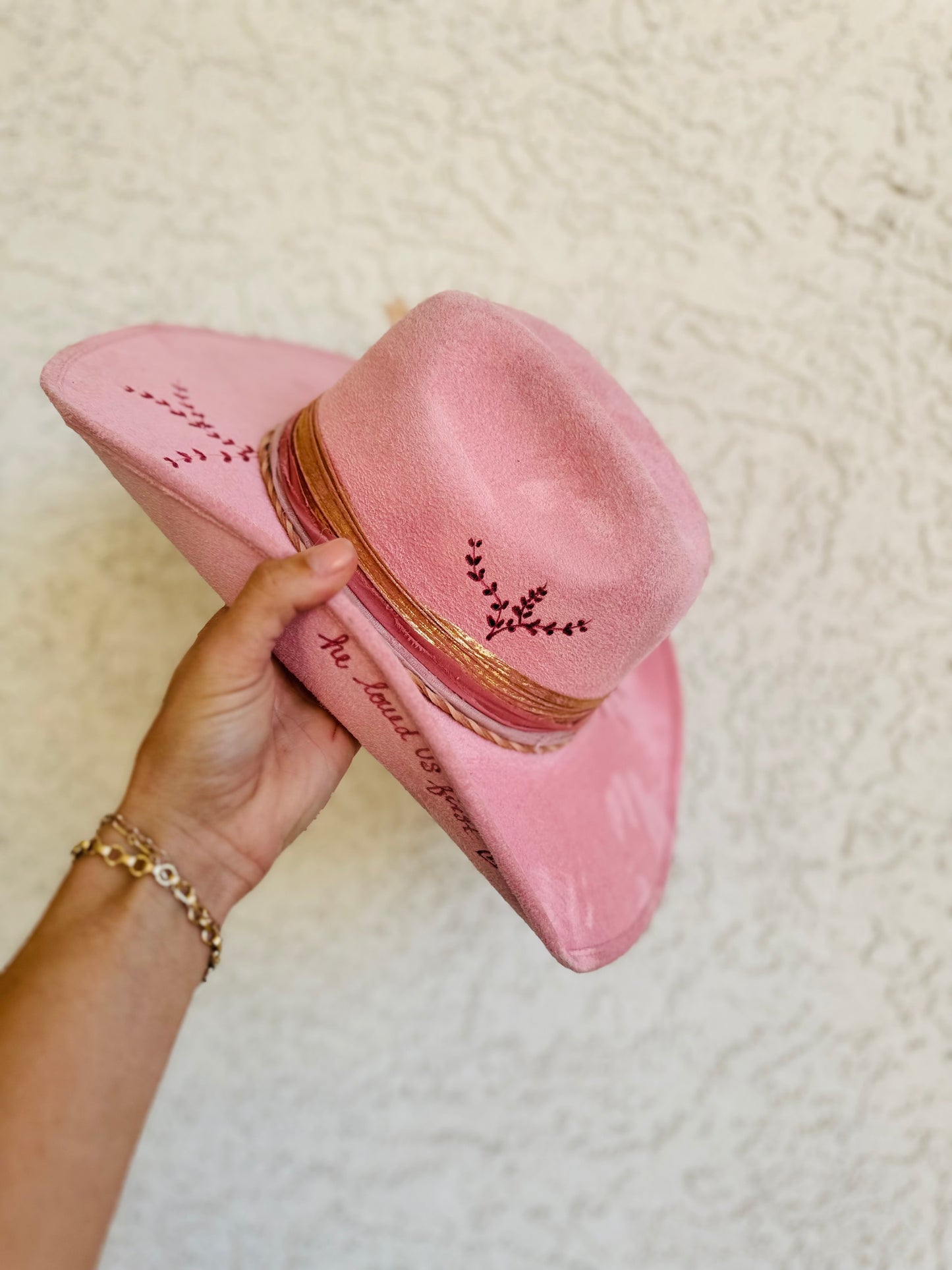 BFS- pink cowgirl brim