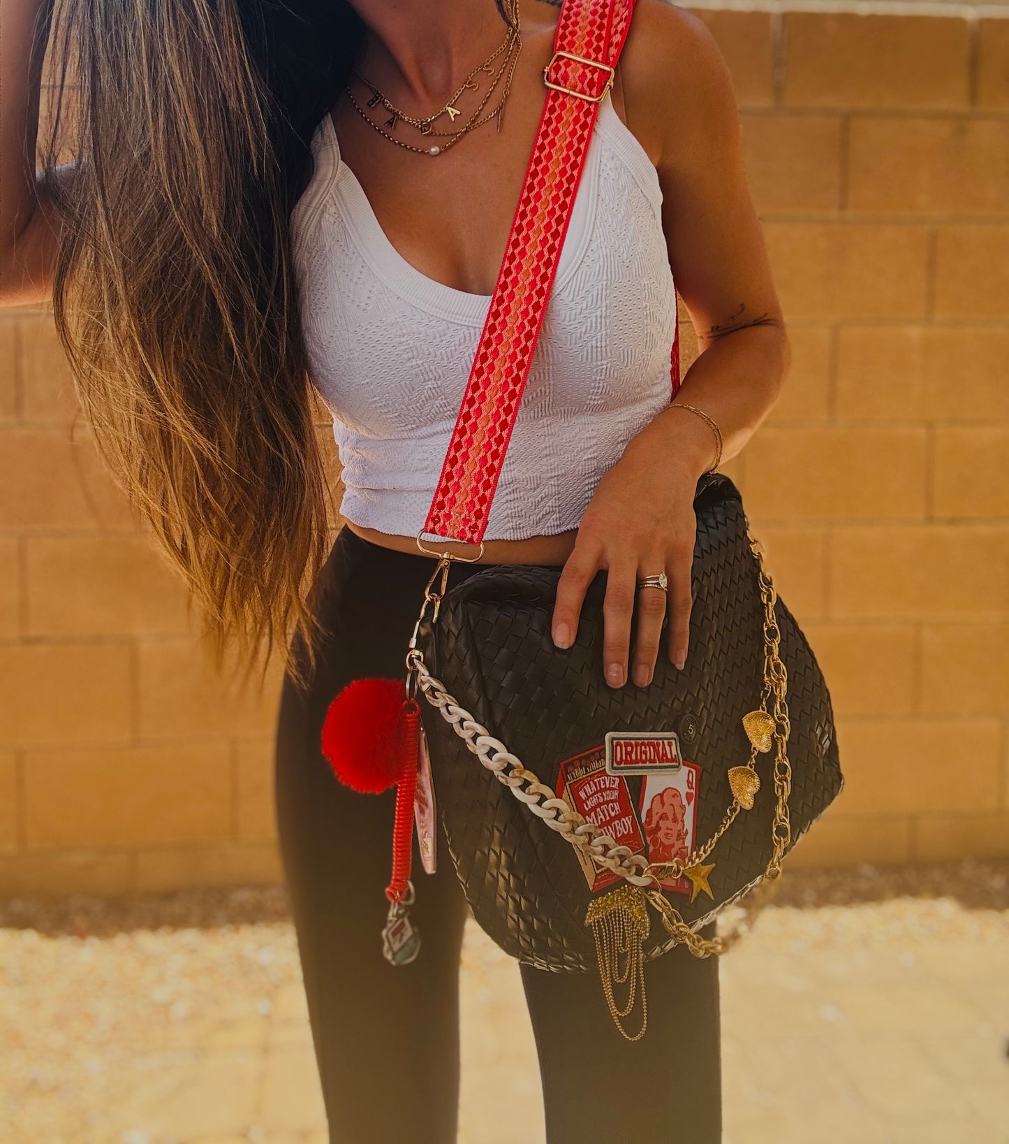 HC-  bombshell dolly coco button original *CHANDLER BAG**
