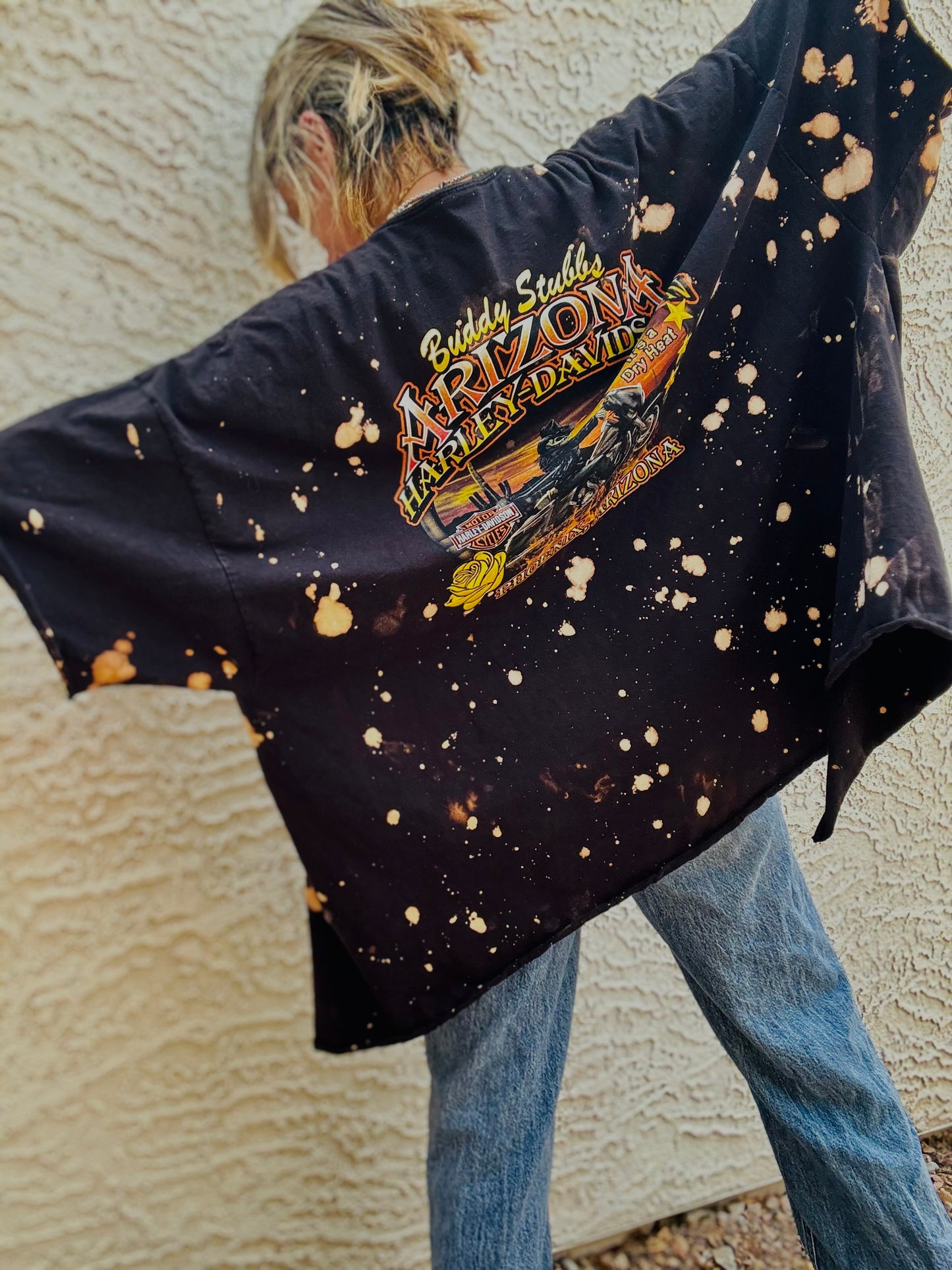 TEE- AZ BIKER DRY HEAT HD vintage - DAD KIMONO TEE MENS 4XL