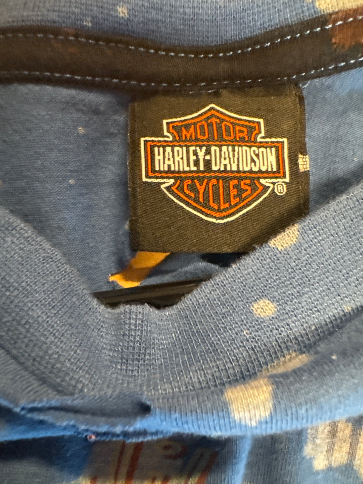 HD-AUTH TAG VINTAGE HD EAGLE BLUE - MENS 2XL
