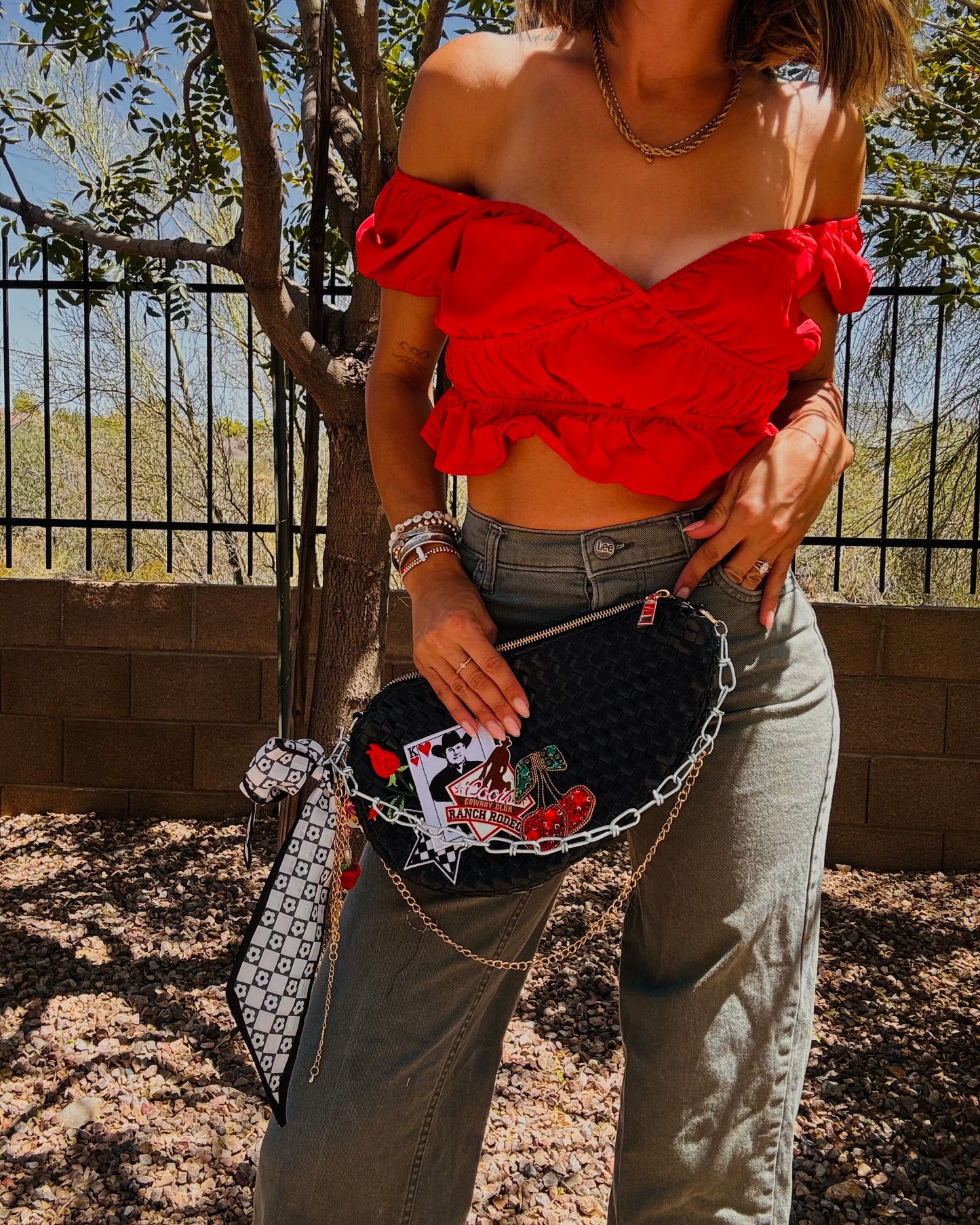 SCC- straight and rodeo roses + +*Flagstaff saddle bag