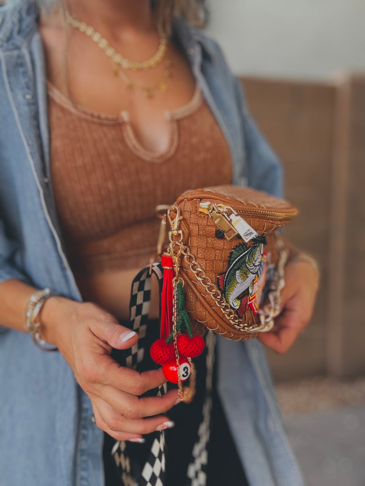FC-Bike Babe USA + upgraded checkered strap OG+PHOENIX BAG