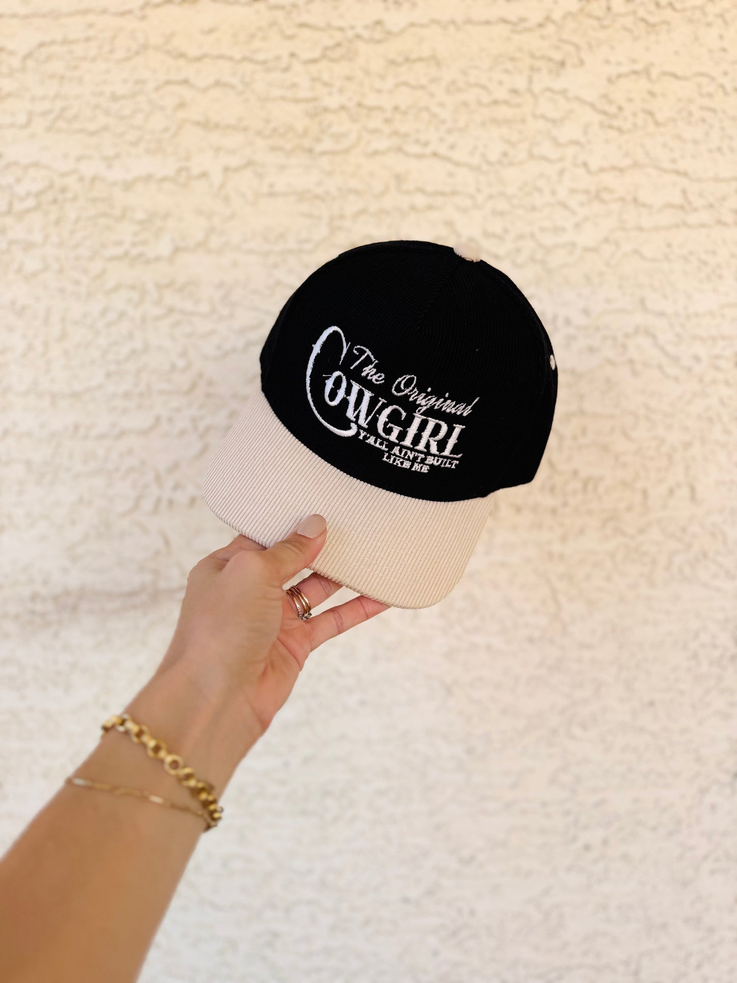 VT-The original Cowgirl corduroy two tonePremium vintage SnapBack