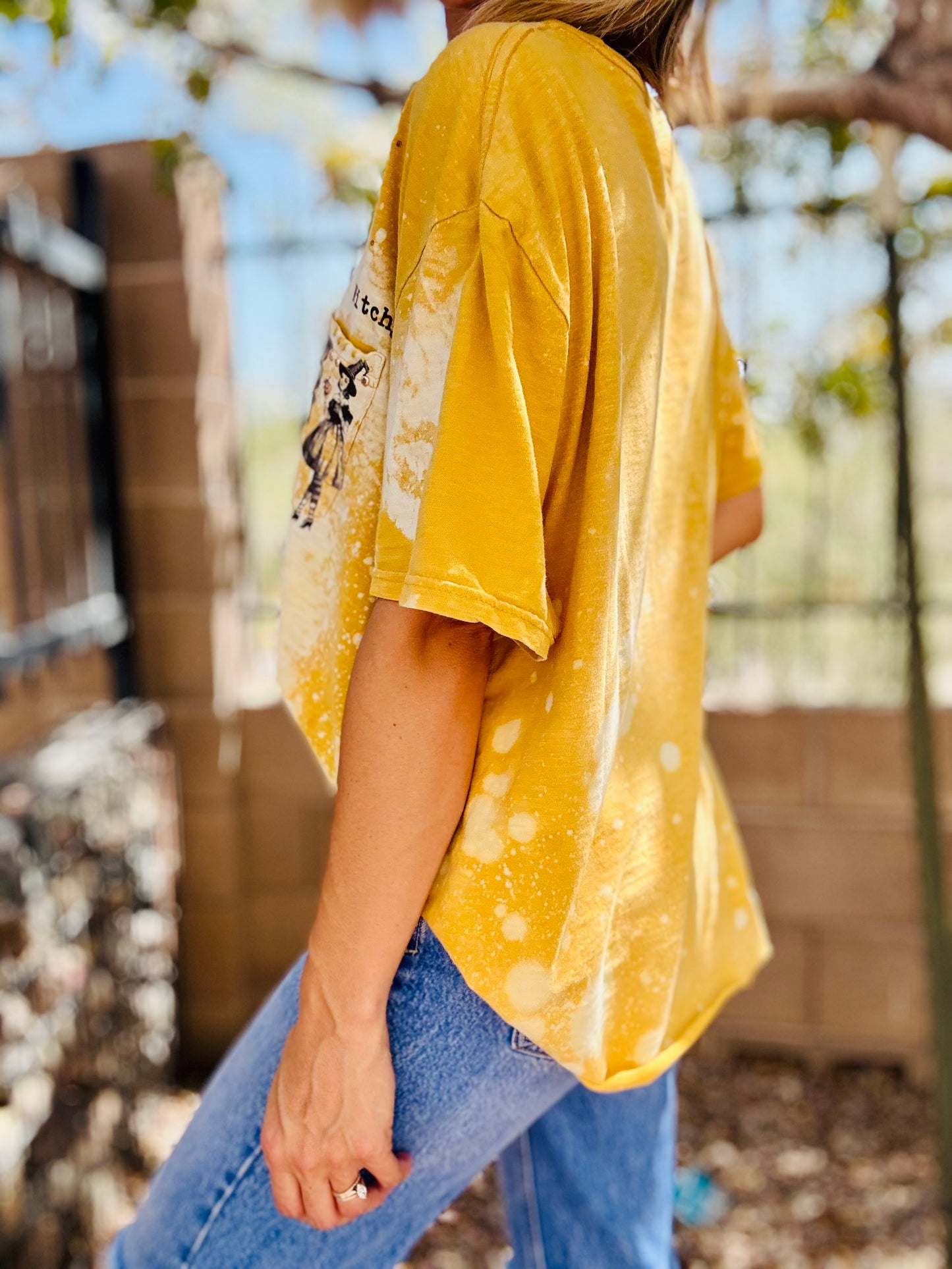 MD- feelin witchy vintage +HUSBAND POCKET SHIRT -XL