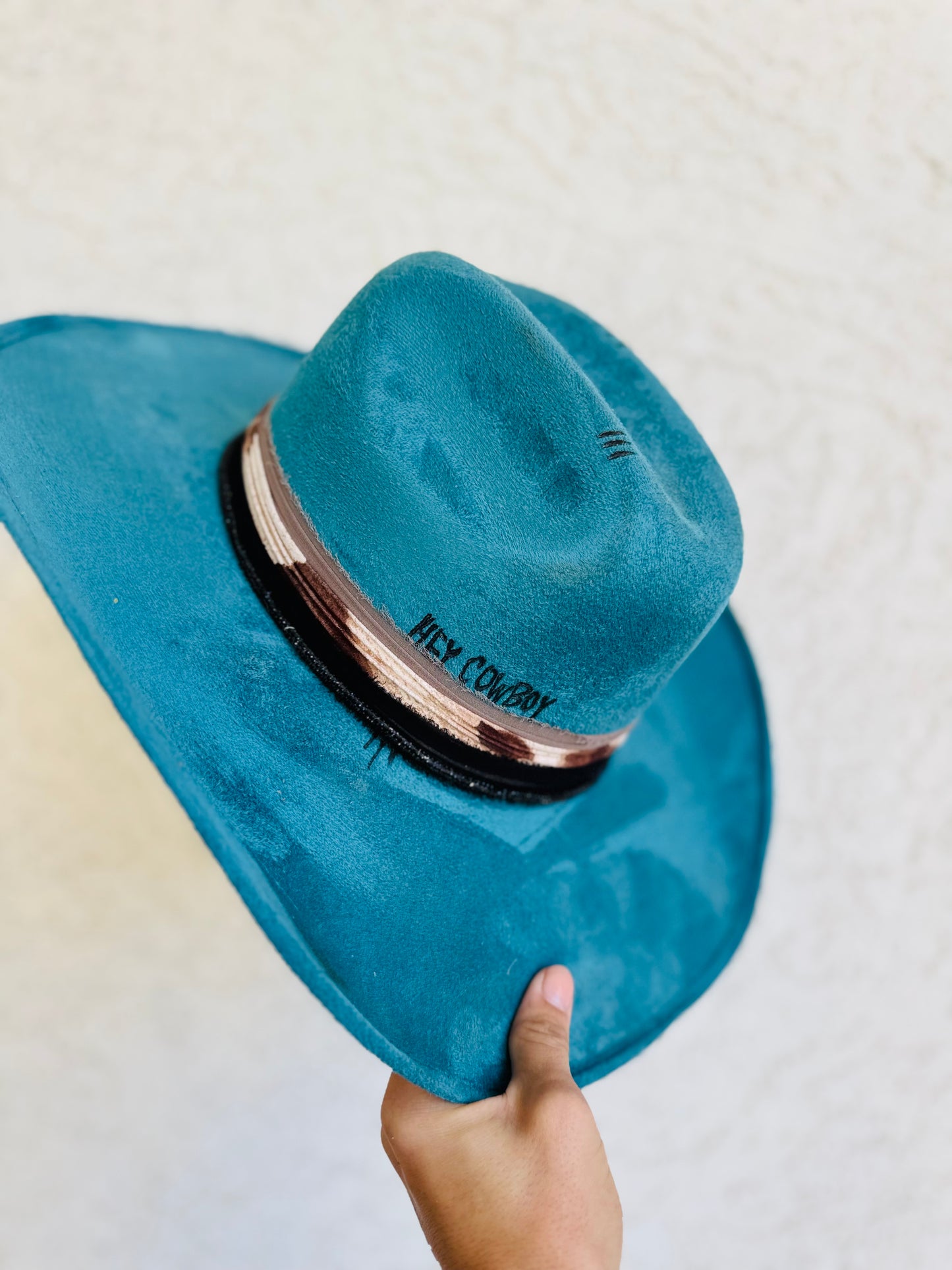 BFS- Teal cowgirl brim