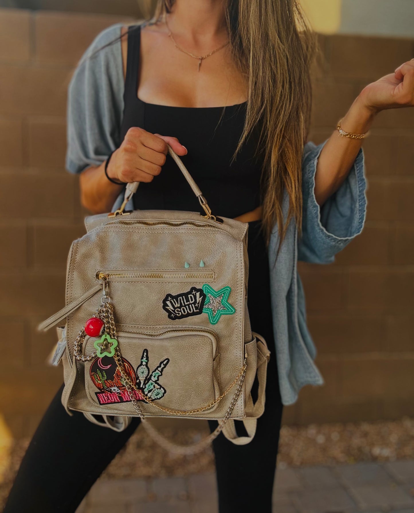 HA- neon moon Wild soul-stone grey *PAYSON BAG**