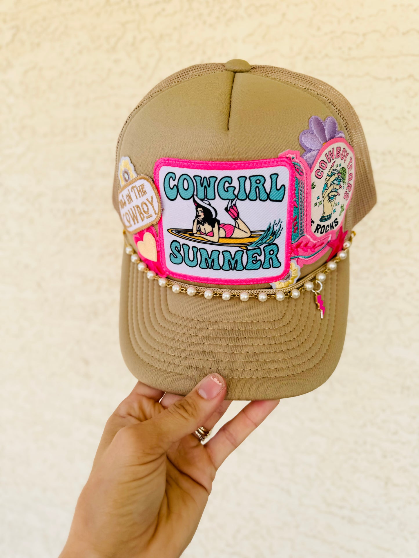 CM CO. Cowgirl Summer coastal Trucker