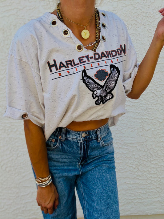 TEE-AZ BIKE BABE Metal collar - DAD TEE XL