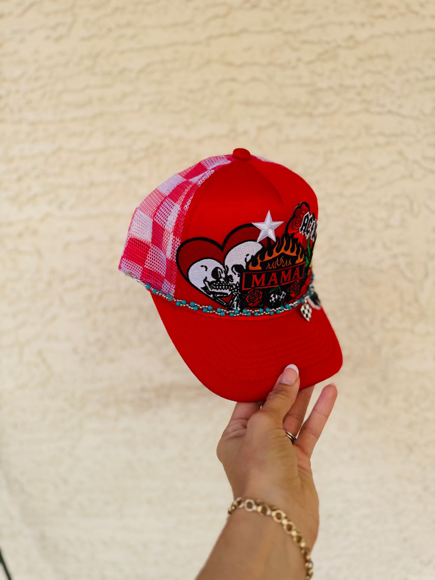 LPT-baddass mama+ edgy theme red checkered upgraded