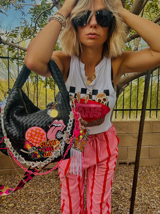 CO- slay the day pink neon baddie + CHANDLER BAG* comes with 2 straps worn 3 ways