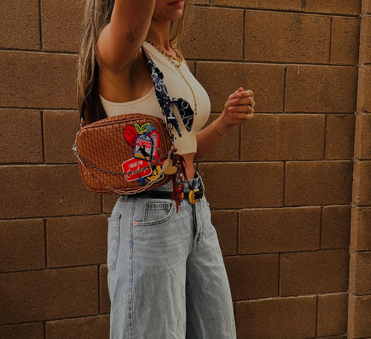 BF- DUAL vintage American rodeo+ cowboys premium OG+ PAGE BAG