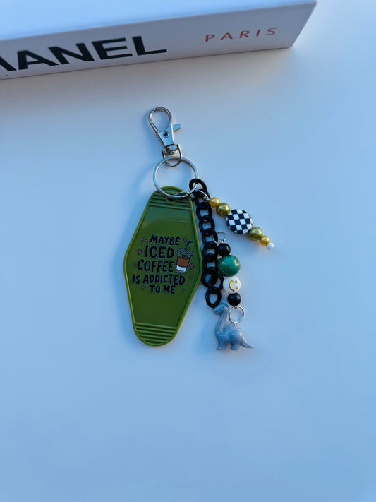 Hand beaded hotel keychain 5