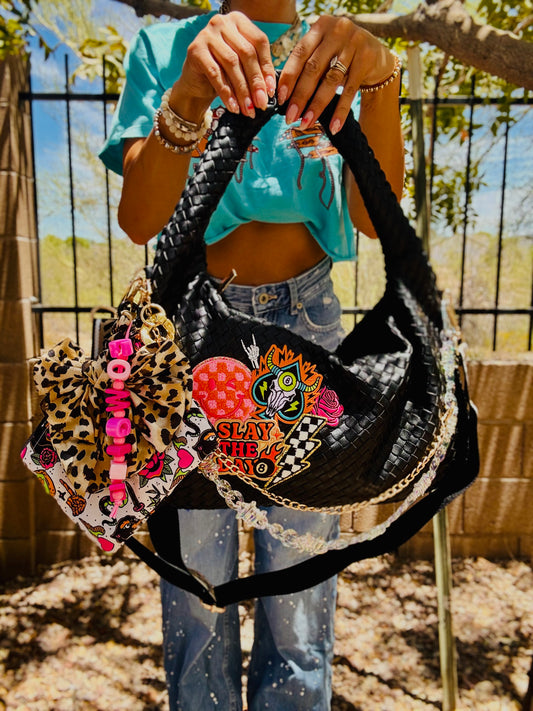 SAT- SLAY THE DAY+* YUMA BAG with extra color strap 2 straps included 3 ways to wear
